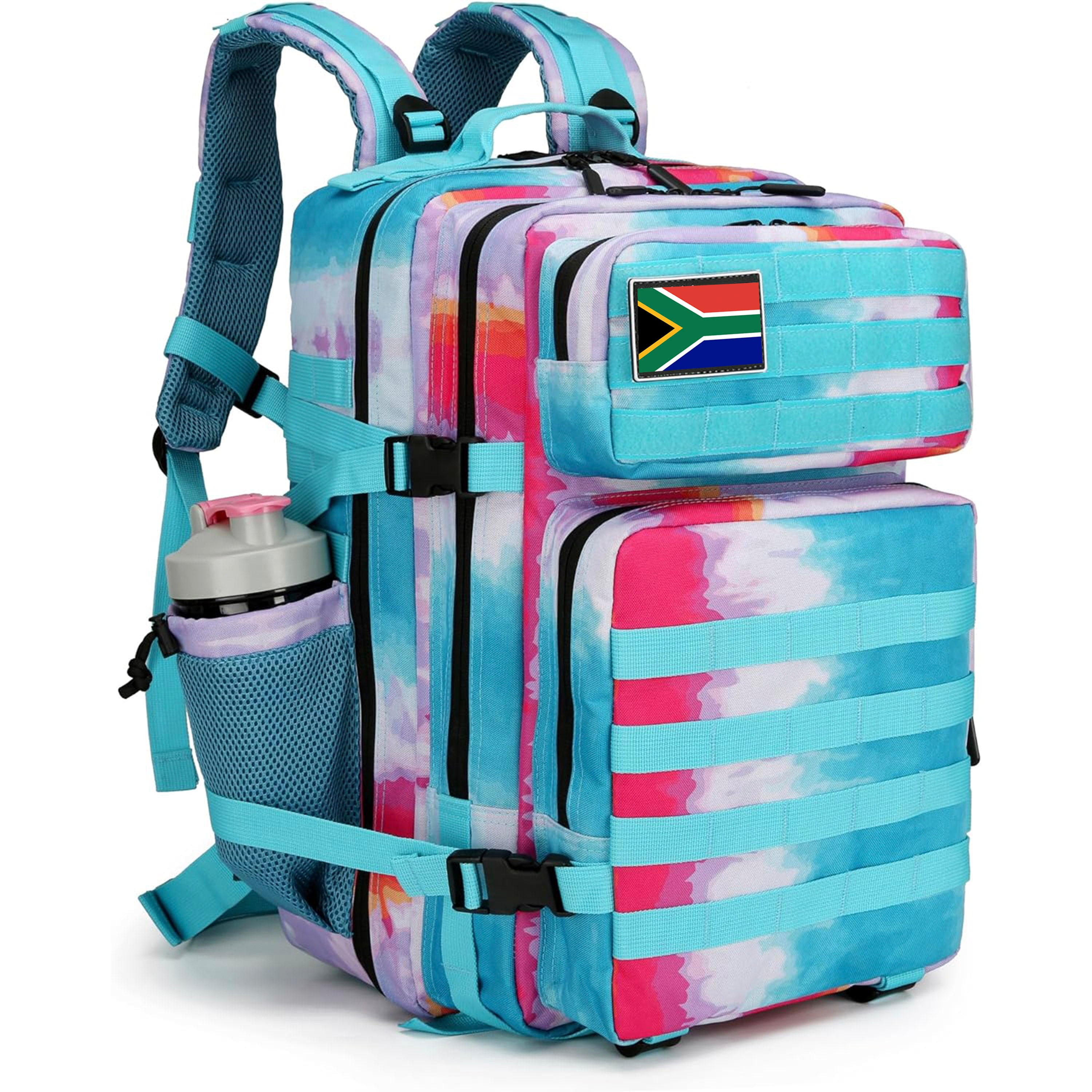 Tactical Water-Resistant Tie Die Backpack – 28L