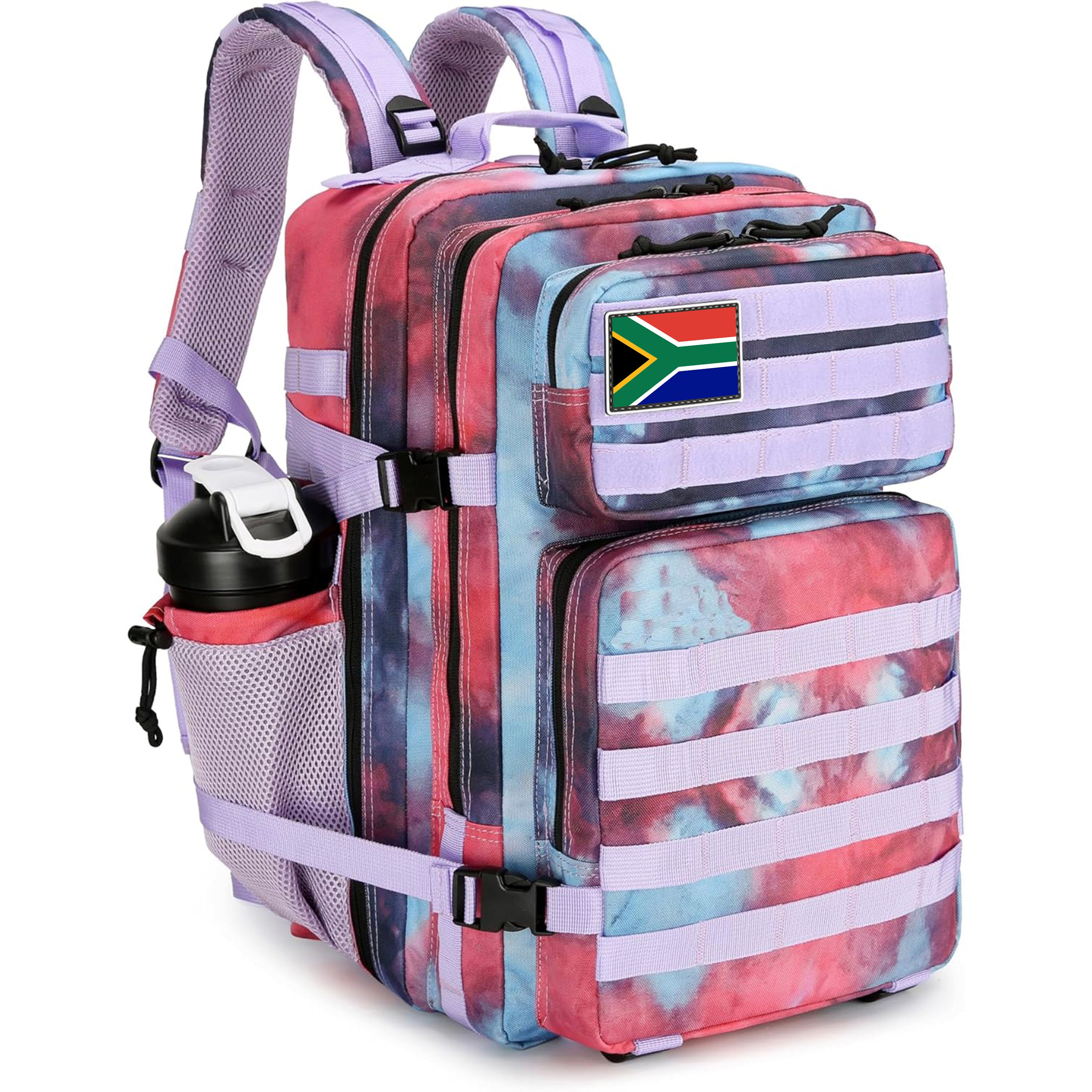 Tactical Water-Resistant Tie Die Backpack – 28L