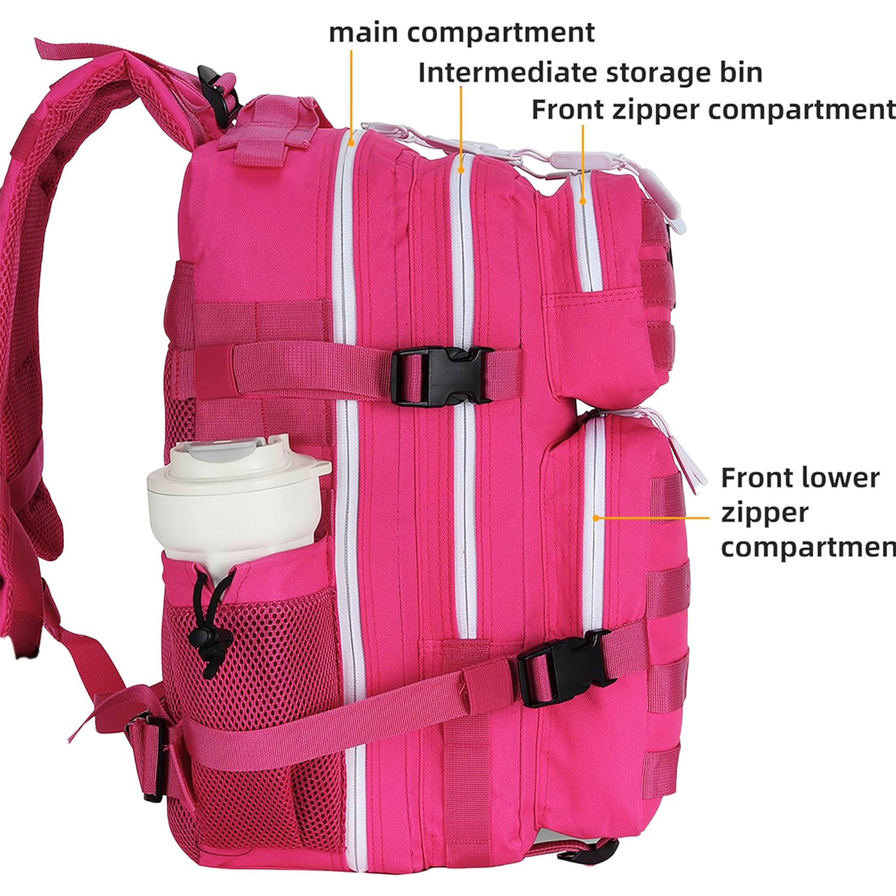 Tactical Water-Resistant Backpack – 28L