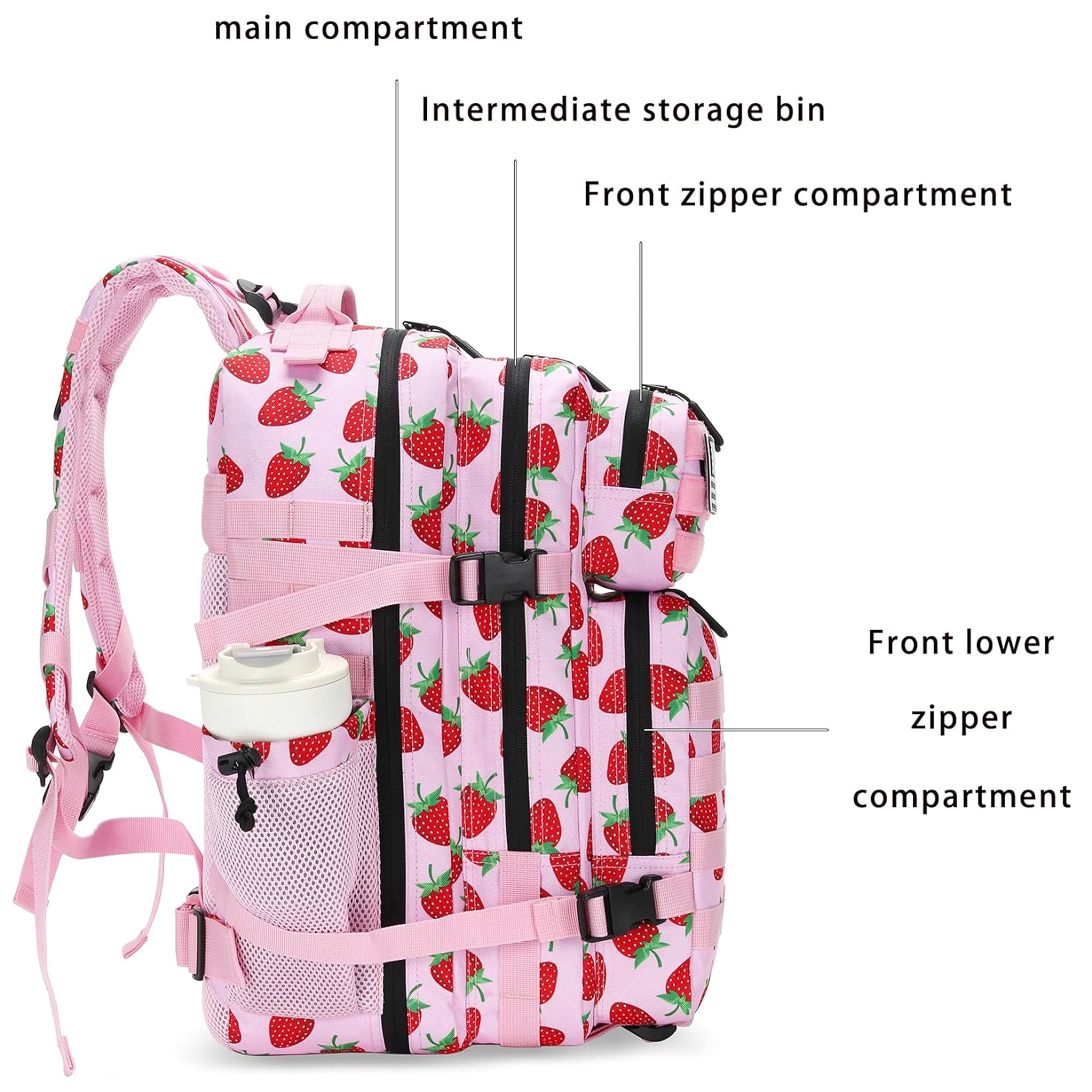 Tactical Water-Resistant Patterned Backpack – 28L