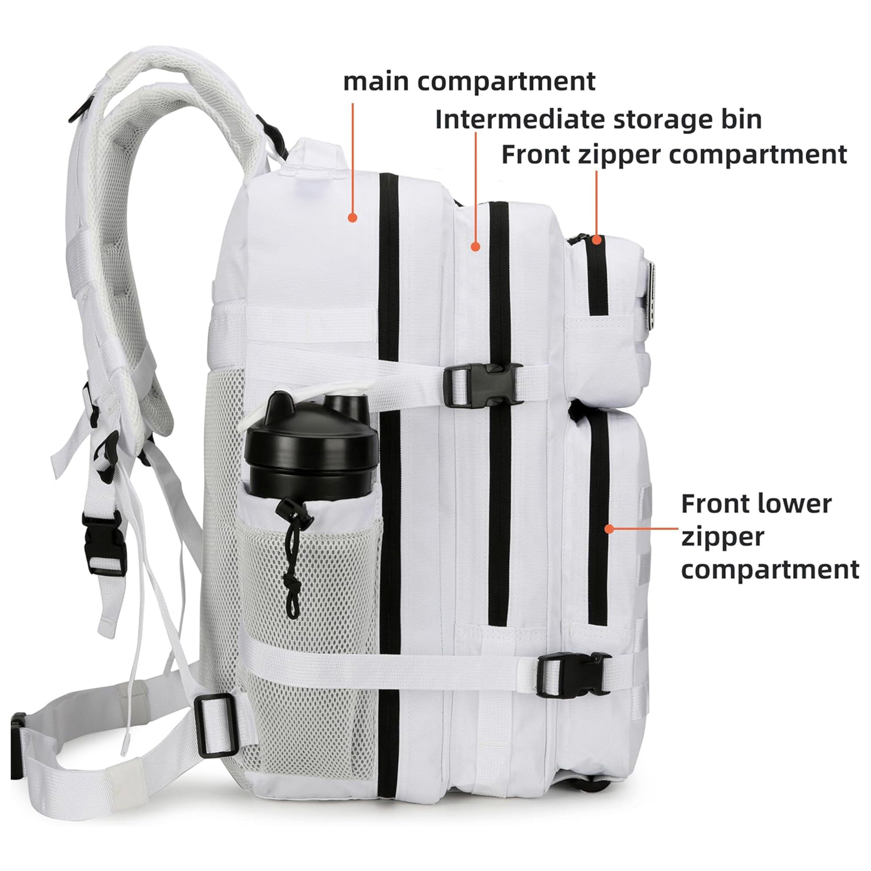 Tactical Water-Resistant Backpack – 28L