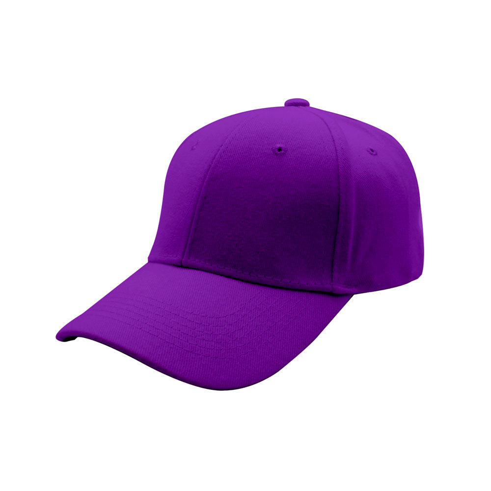 Gorra de algodón cepillado de 6 paneles 