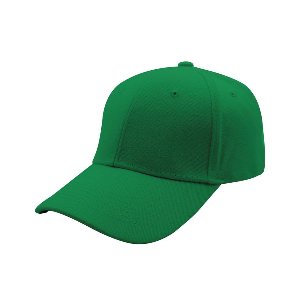 Gorra de algodón cepillado de 6 paneles 