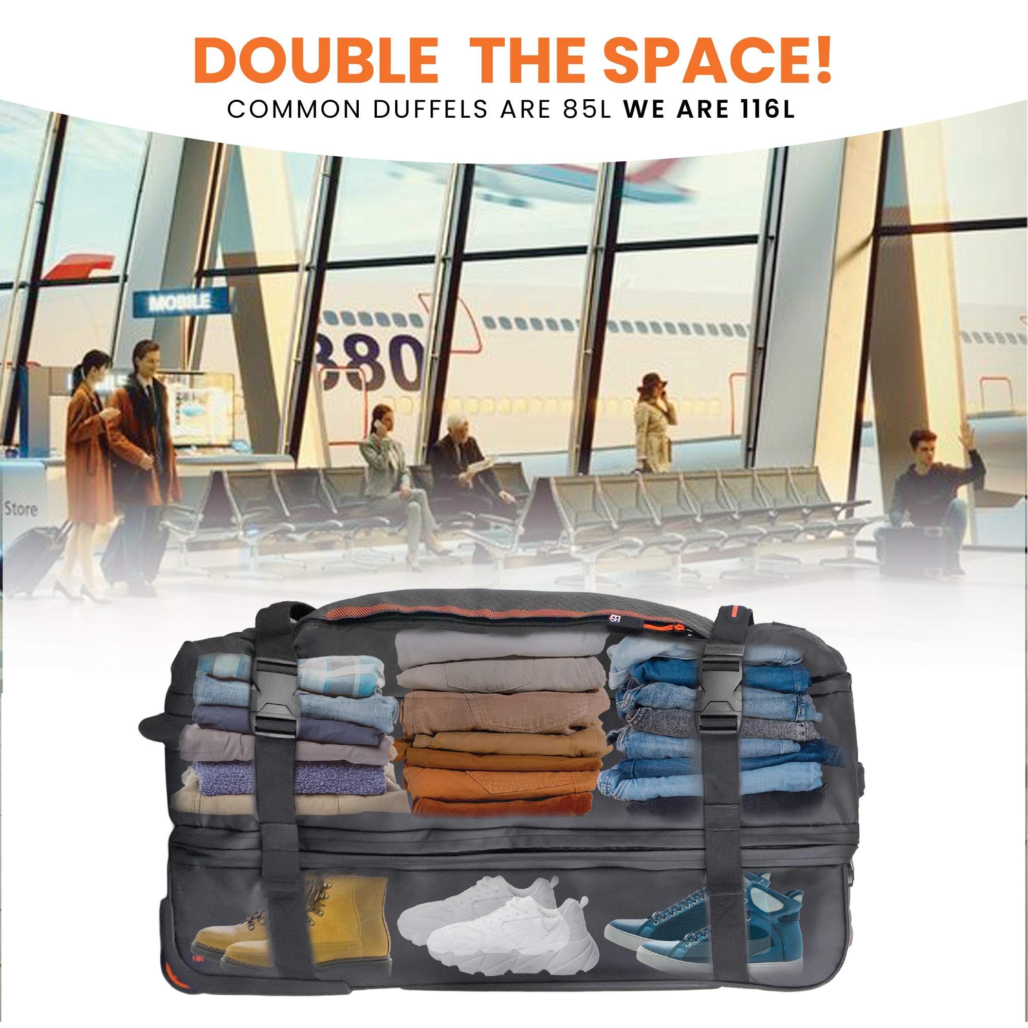 Dallas Roller Duffel Bag