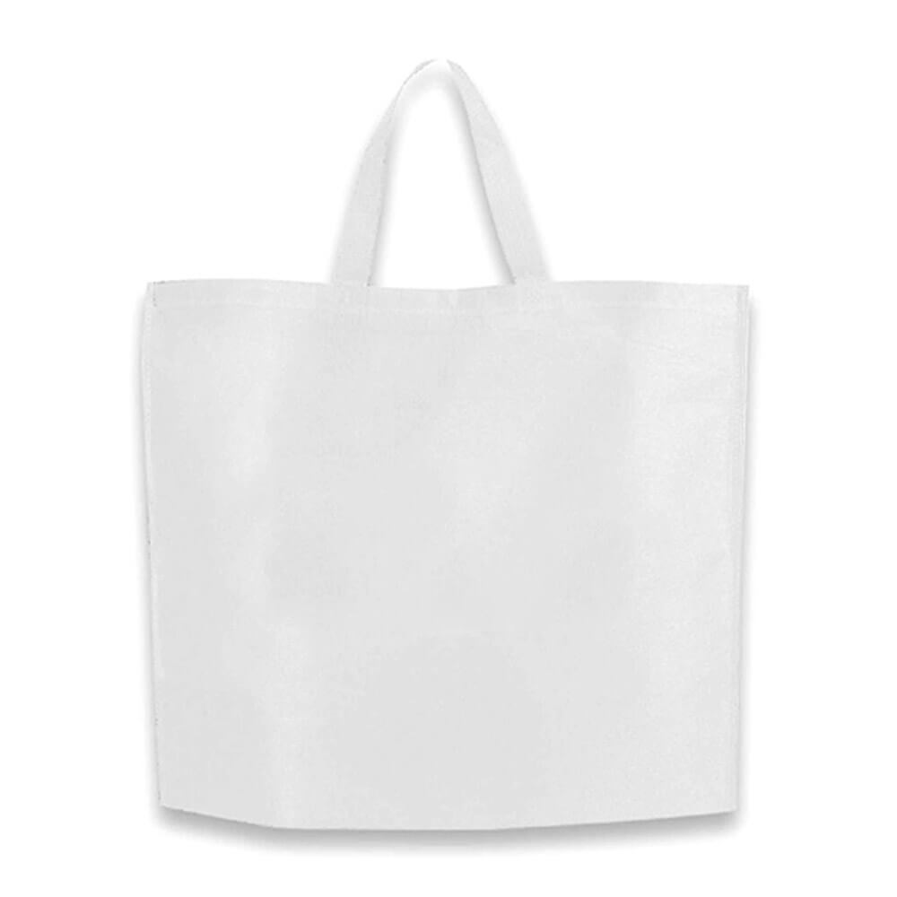 White Reusable Non-Woven Shopping Bag | 70GSM, 27L