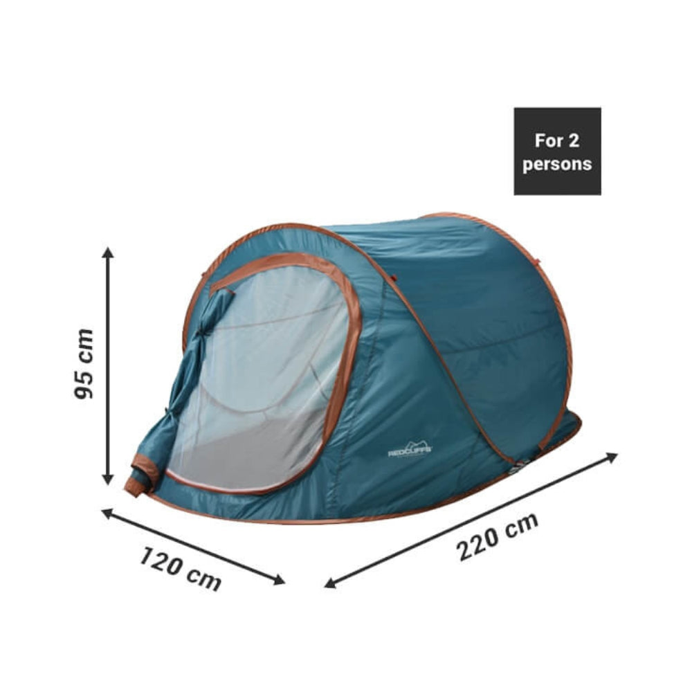 Camping-Pop-Up-Zelt – 2 Personen – Blau