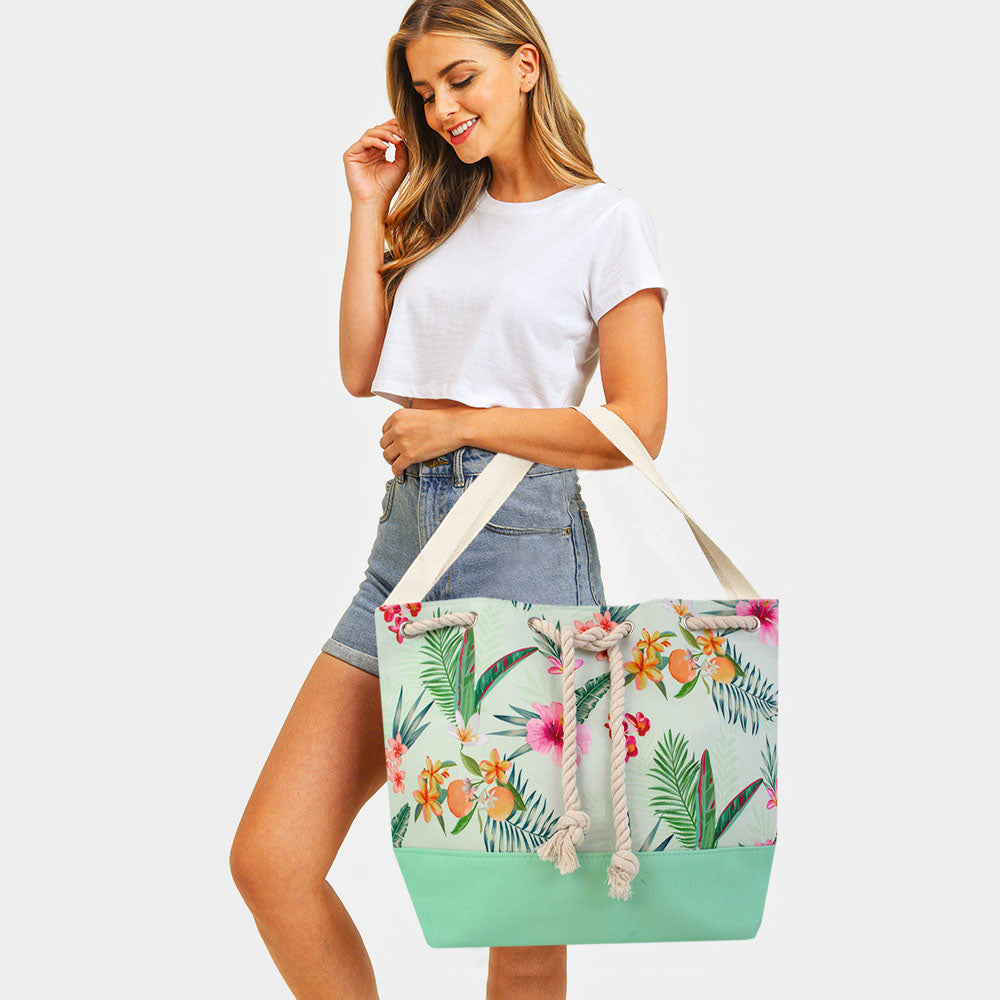 Bolso Tote de Diseño Tropical