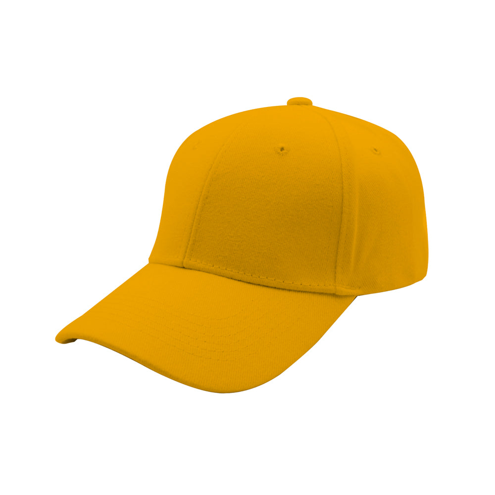 Gorra de algodón cepillado de 6 paneles 