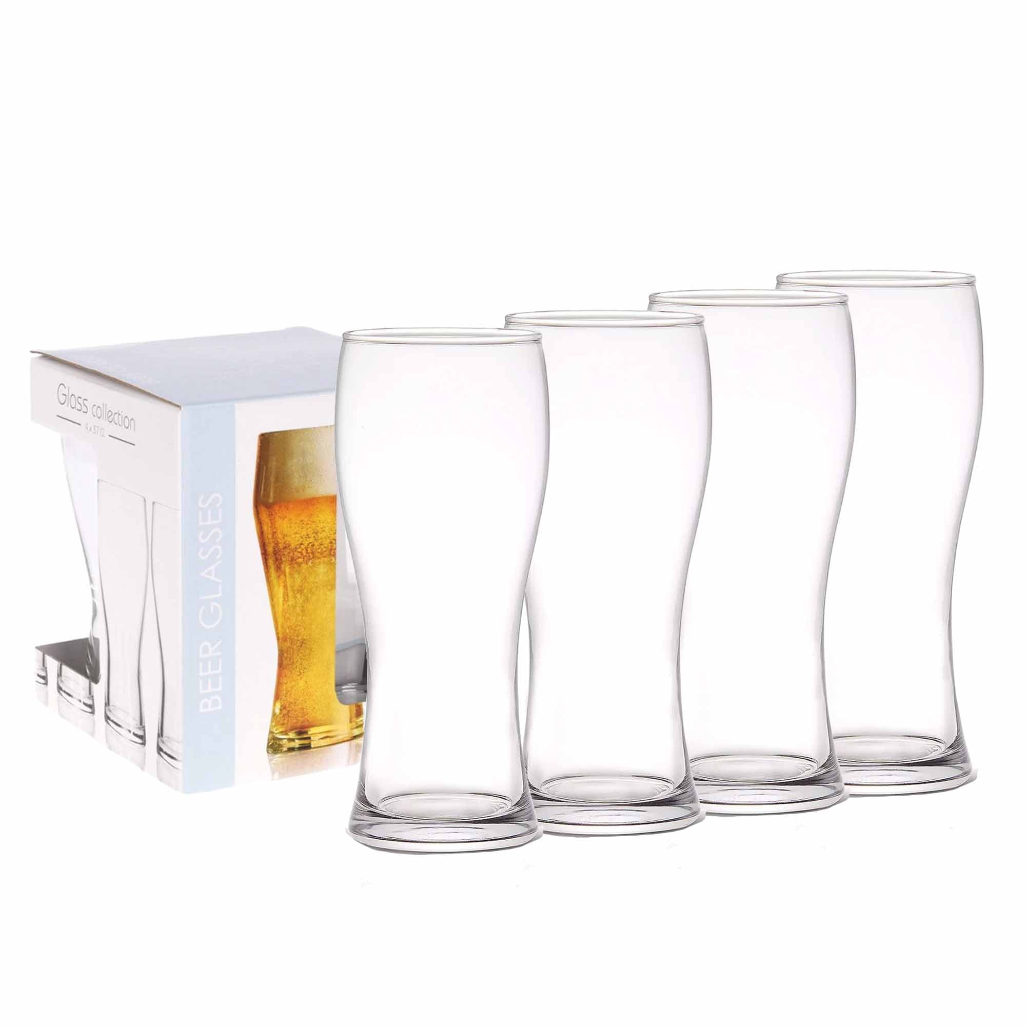 Vasos de cerveza - Juego de 4 - 400 ml - Diseño francés