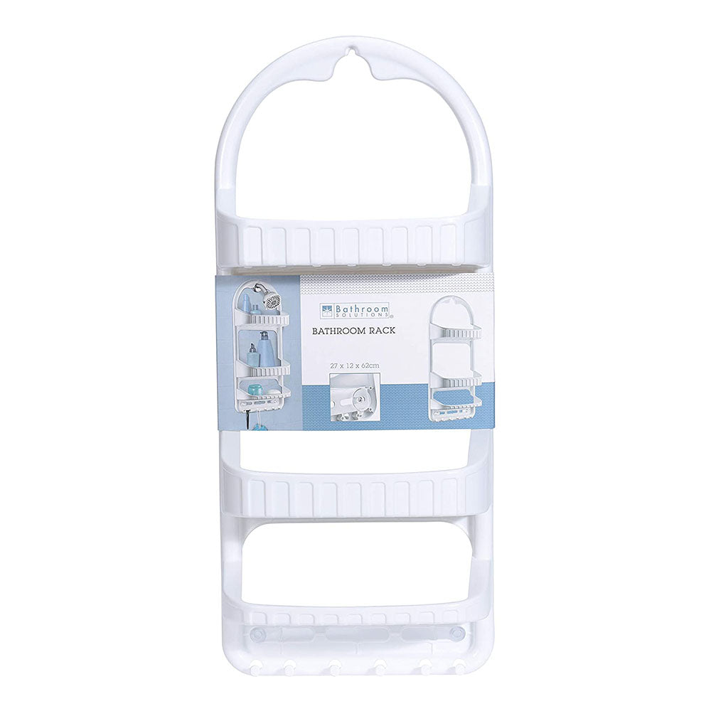 62cm Hanging Shower Caddy with 3 Shelves from Turkey. Hang it on your shower head. no drilling required. 3 shelves, to separate and hold all your shower routine necessities. Such as your shampoo, body wash and bathroom accessories! The boards are ribbed so that the water can drain properly. Size: 27 x 12 x 62cm. Bags Direct wholesale online shop