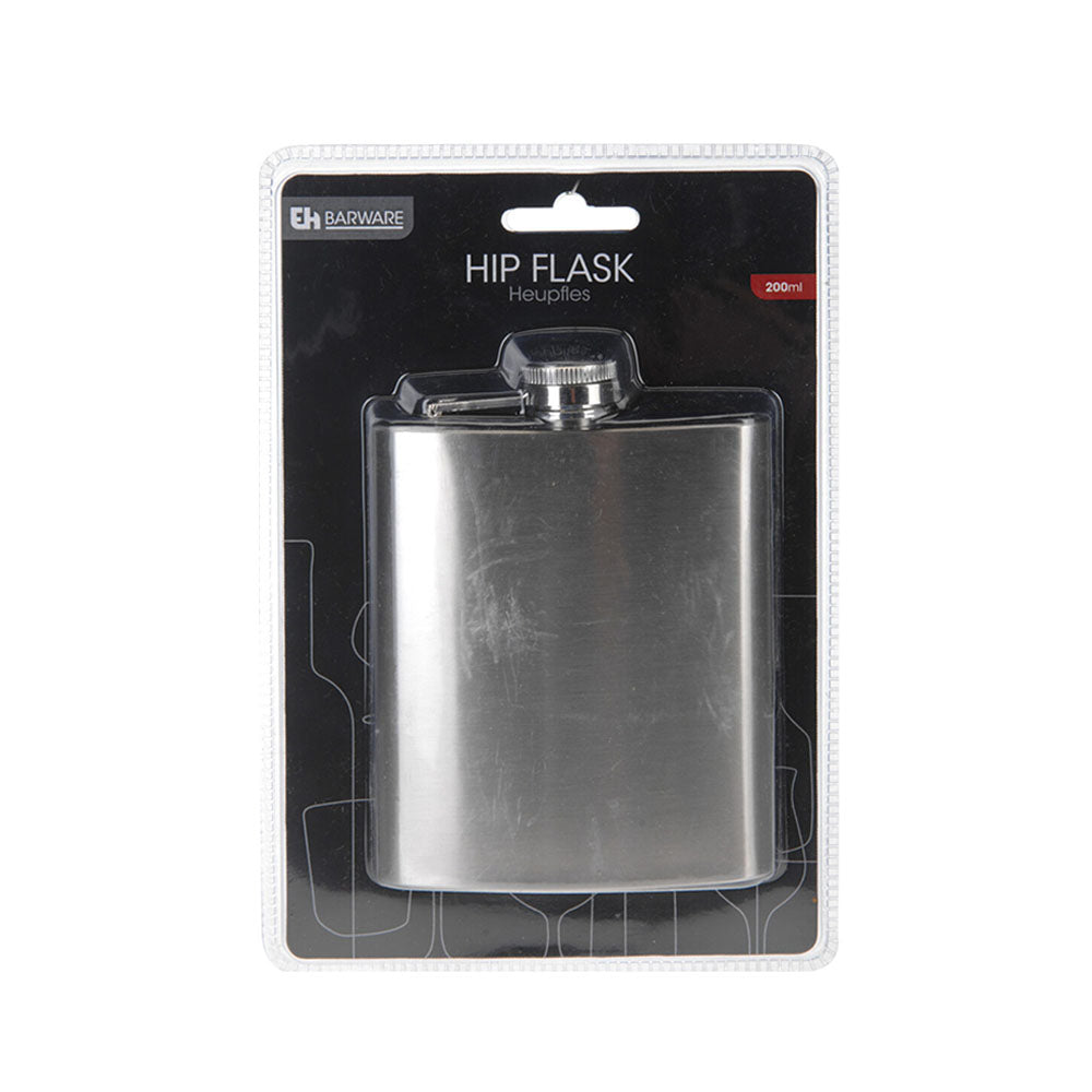 207ml, 6.93oz Stainless steel hip flask with attached screw-on lid is perfect for parties, events and traveling. It has a handy screw top lid that is attached to the flask to prevent spills. You can decant brandy, gin, other alcohols from the bottle. Its rectangular shape means it fits in pants or jacket pockets. Bags Direct wholesale online shop 170422590