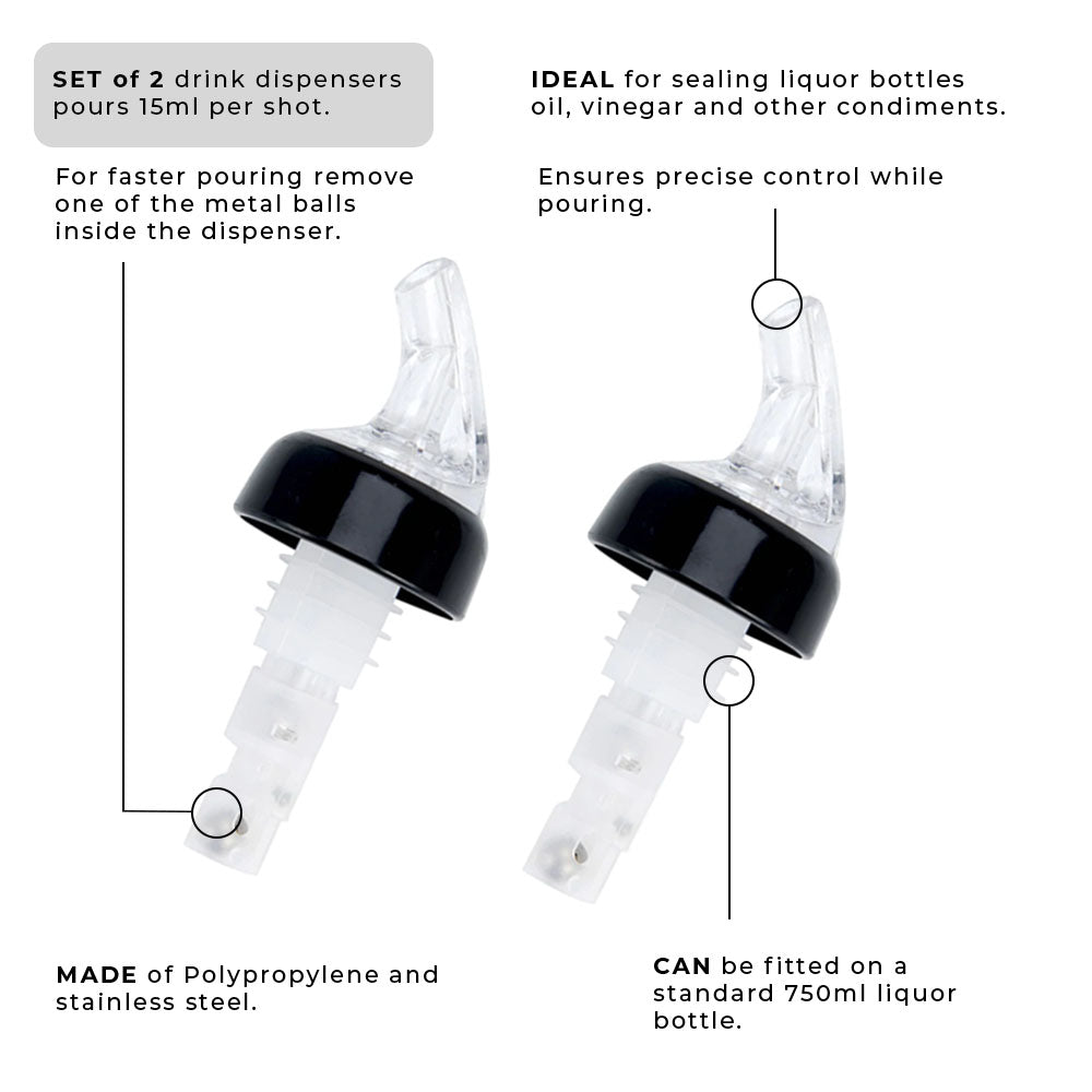 Bottle Pouring Cap Pre-Measured - 2 Pieces - 15ml