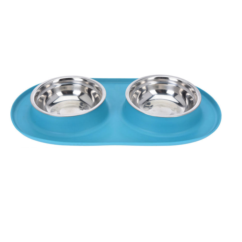 Non-slip Dog Bowl Set | Blue