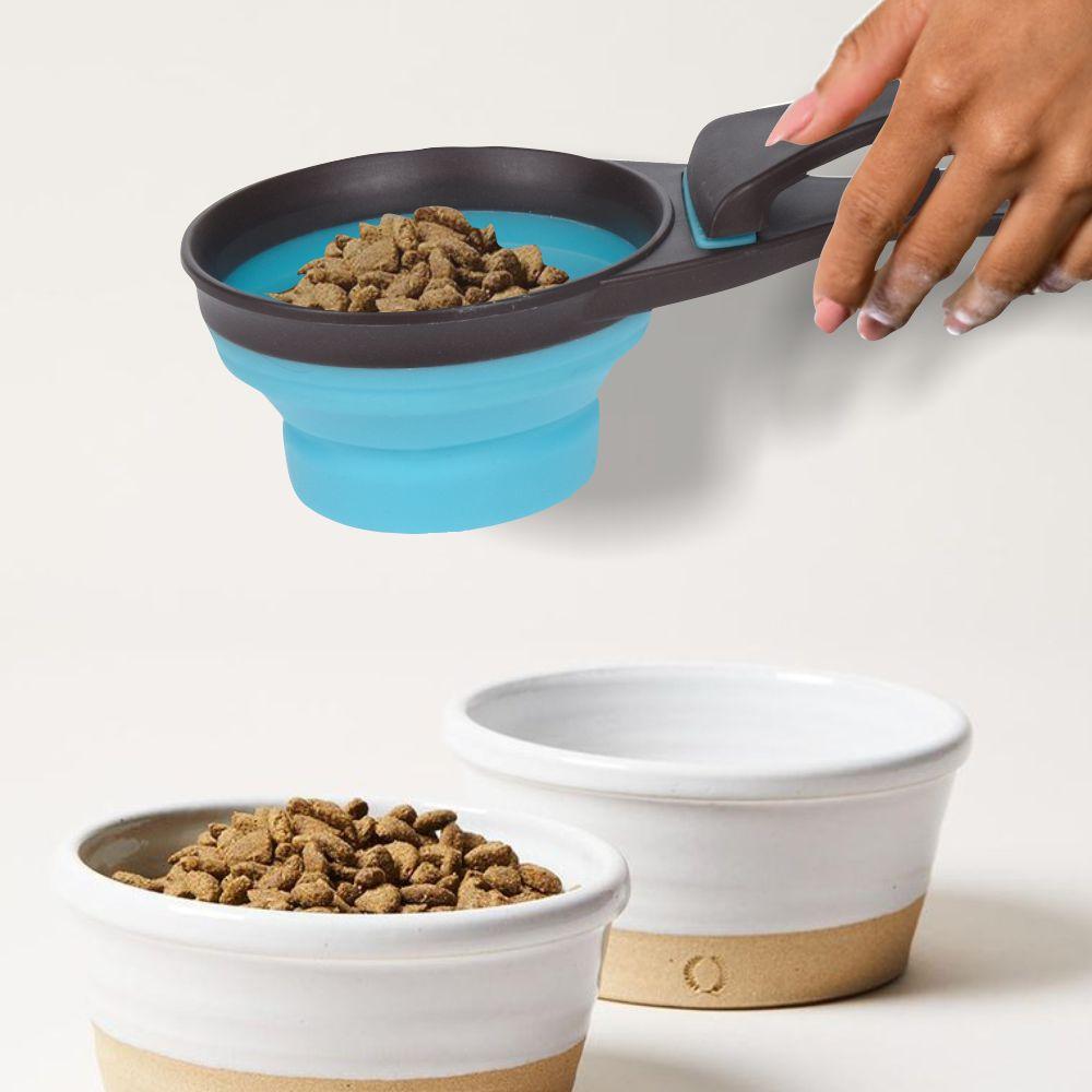 Pet Food Scoop with Folding Function - 237ml- Flatpack Design