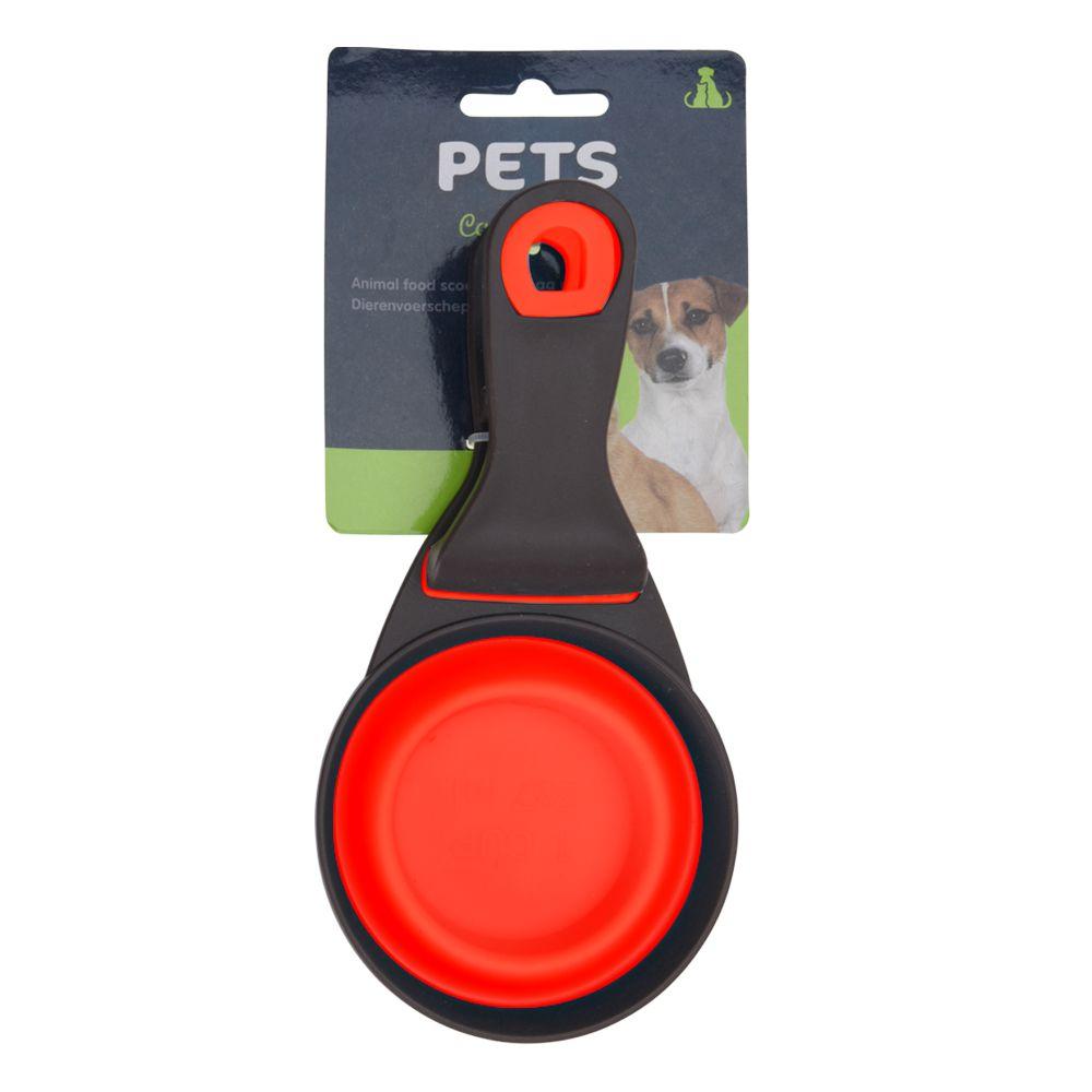 Pet Food Scoop with Folding Function - 237ml- Flatpack Design