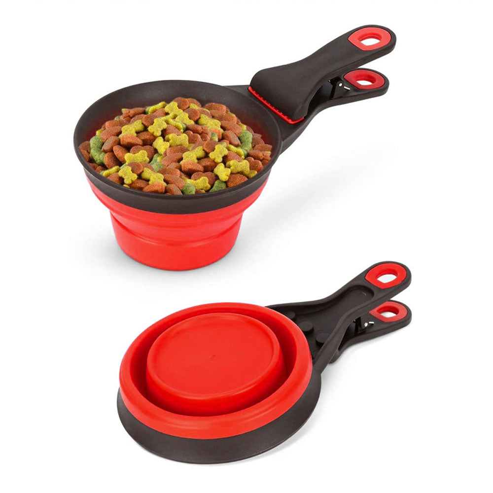 Pet Food Scoop with Folding Function - 237ml- Flatpack Design