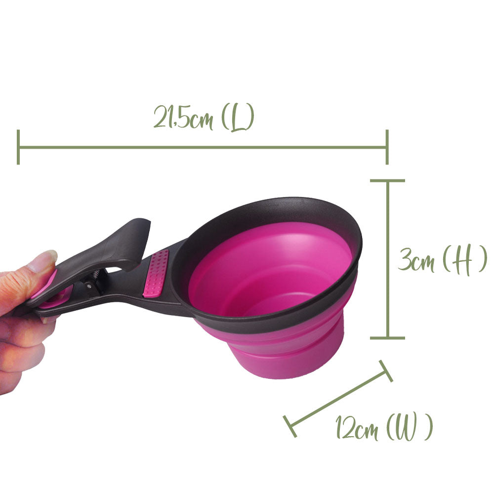 Pet Food Scoop with Folding Function - 237ml- Flatpack Design