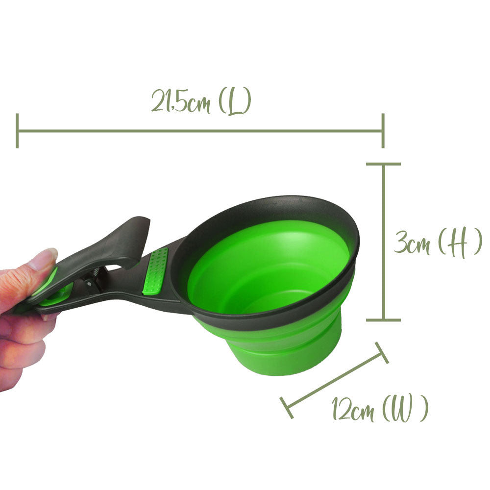 Pet Food Scoop with Folding Function - 237ml- Flatpack Design