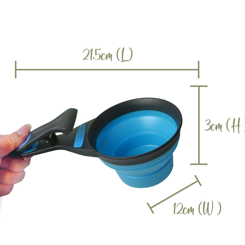 Pet Food Scoop with Folding Function - 237ml- Flatpack Design