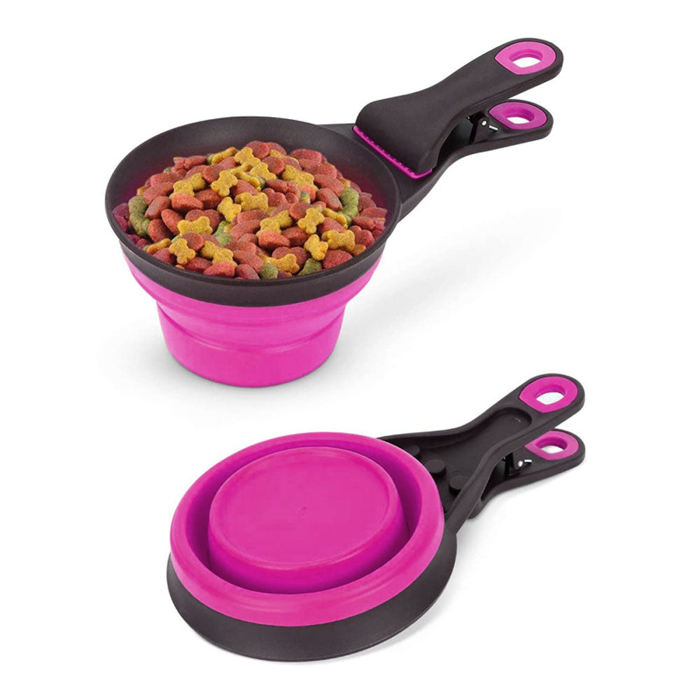 Pet Food Scoop with Folding Function - 237ml- Flatpack Design