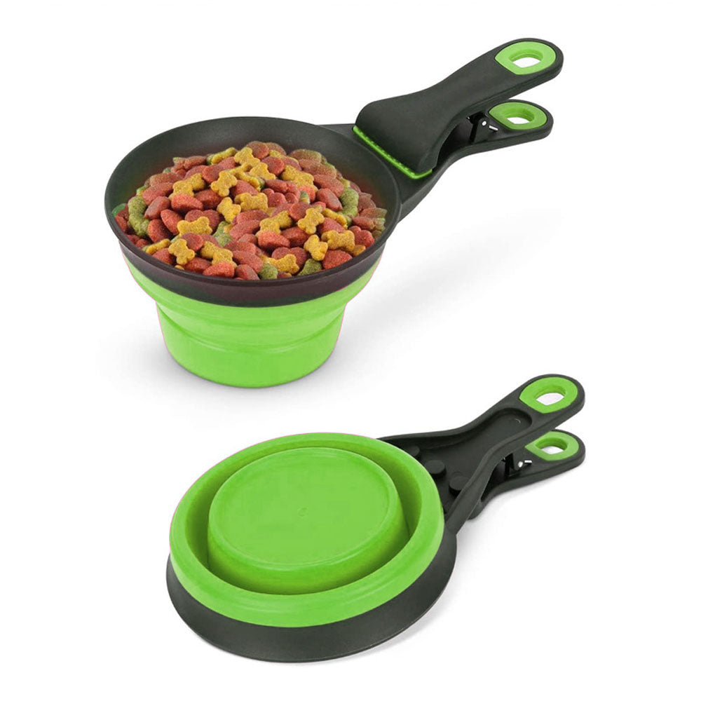 Pet Food Scoop with Folding Function - 237ml- Flatpack Design