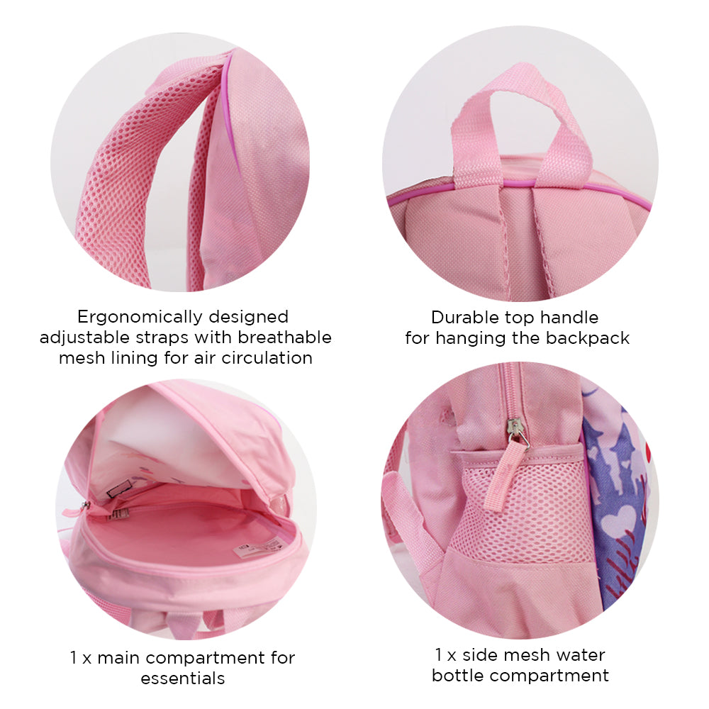 Mädchen-Rucksack – rosafarbenes Mädchen-Häschen-Design