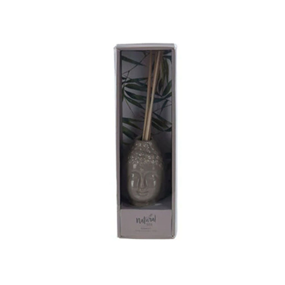 Diffuser - 100ml Fragrance & 6 Reed Sticks - Scented Ceramic Buddha Design