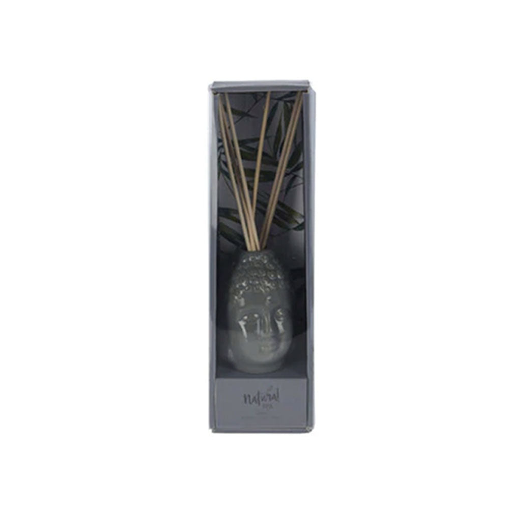 Diffuser - 100ml Fragrance & 6 Reed Sticks - Scented Ceramic Buddha Design