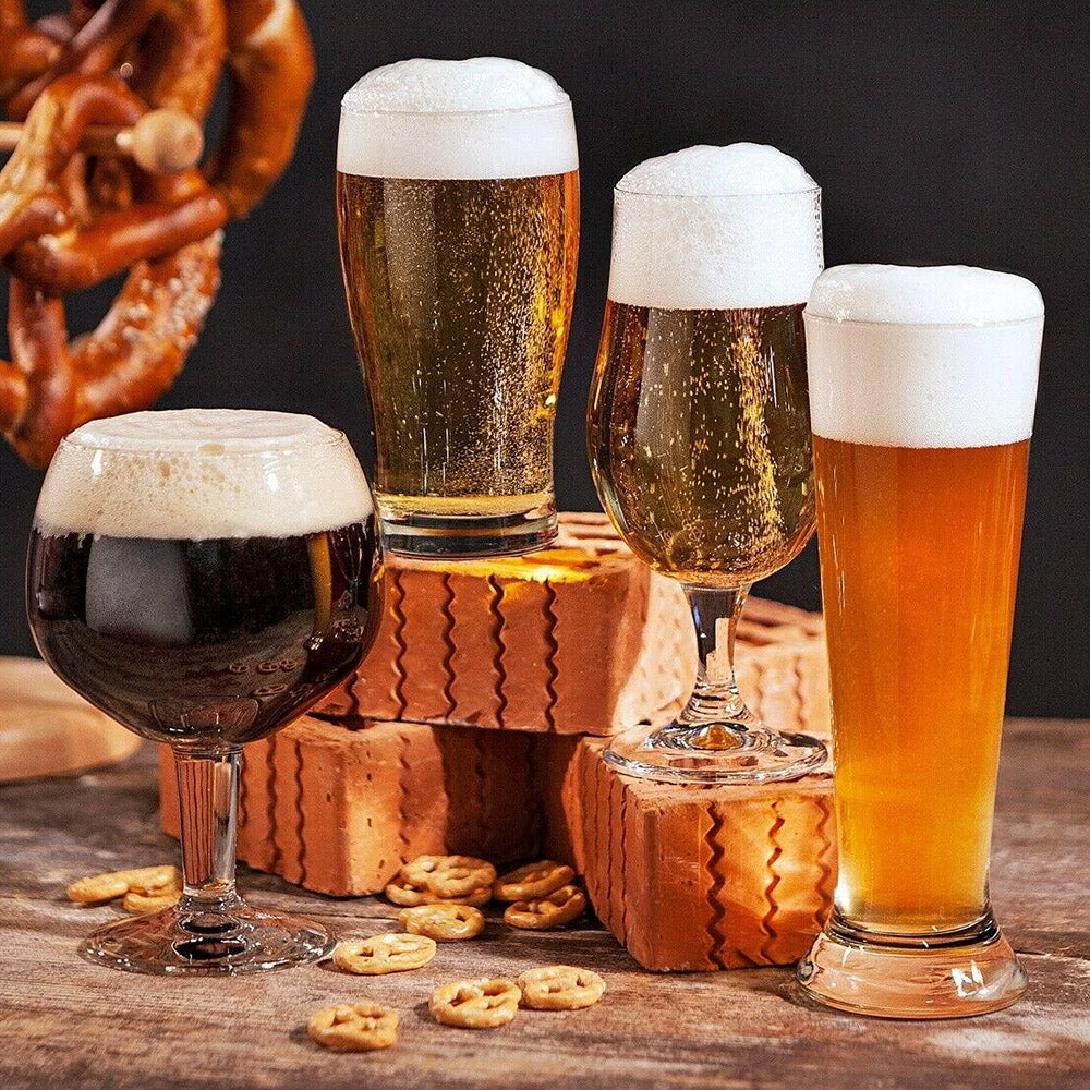 Bierglas-Set mit 4 Stück – handwerkliches Design