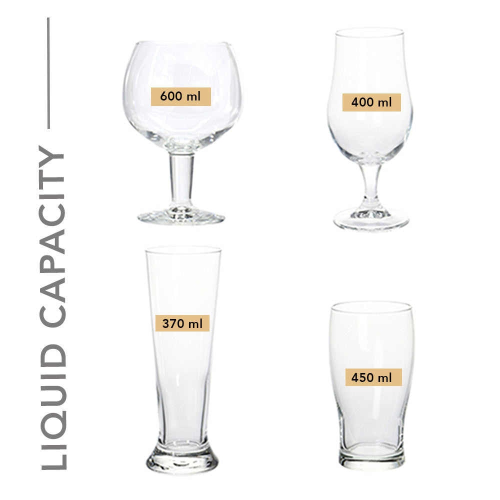 Bierglas-Set mit 4 Stück – handwerkliches Design