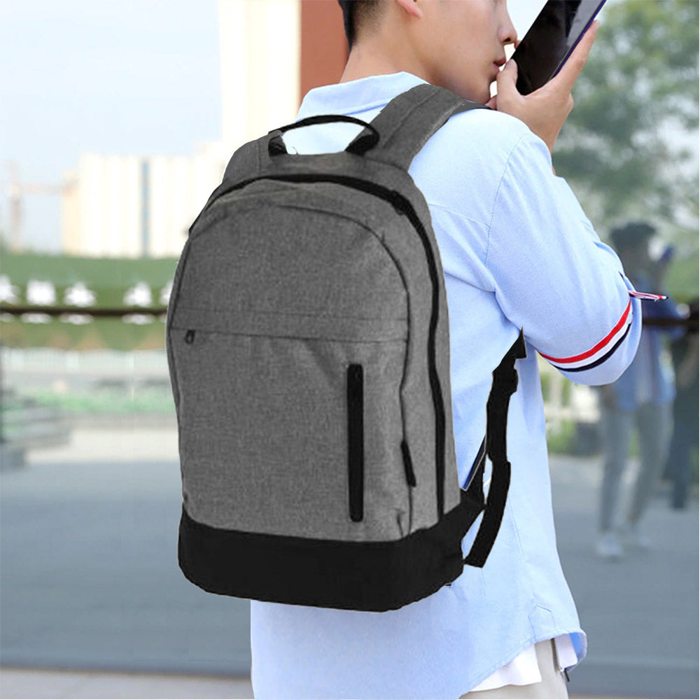 Mochila para portátil - Diseño negro y gris - 18 litros