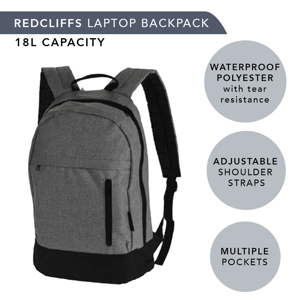 Laptop-Rucksack – Schwarz-Graues Design – 18 Liter