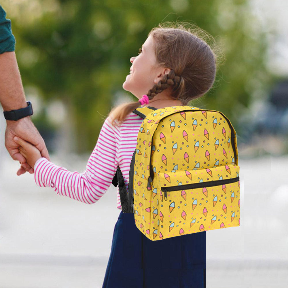 Mochila Infantil Summer Vibes Design - Diseño Helado Amarillo