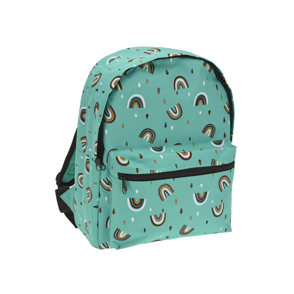 Mochila Infantil Summer Vibes Design - Diseño Arcoiris Verde