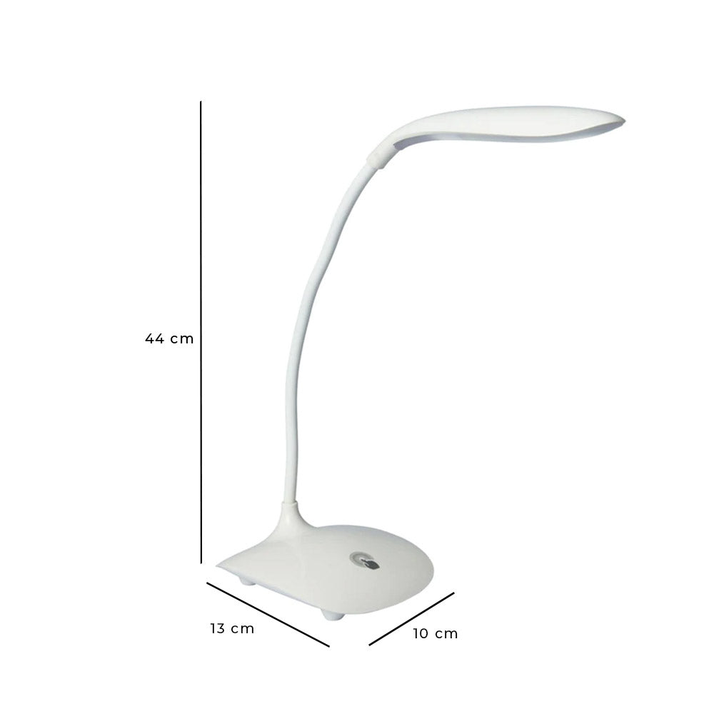 Lámpara de Mesa Control Táctil con Cable USB de 1M - 5 LED Blancos