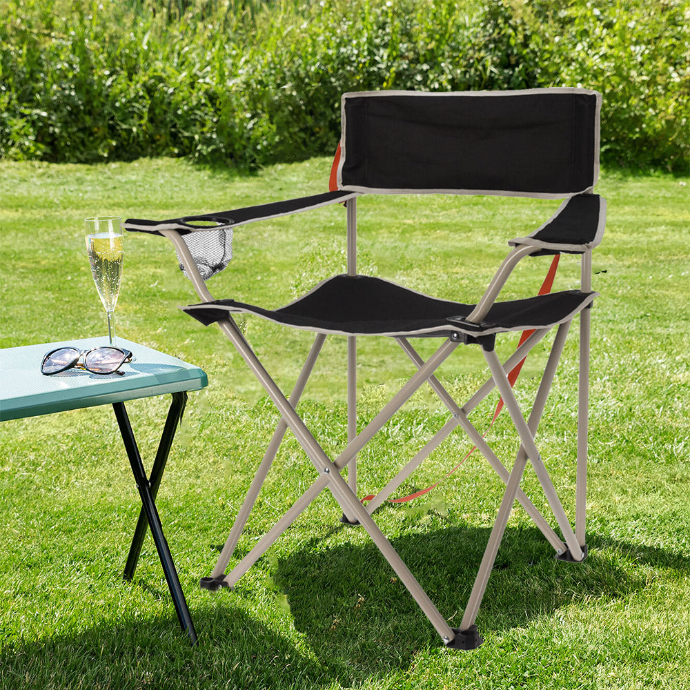 Camping Chair with Carry Bag and Cup Holder - Foldable Design