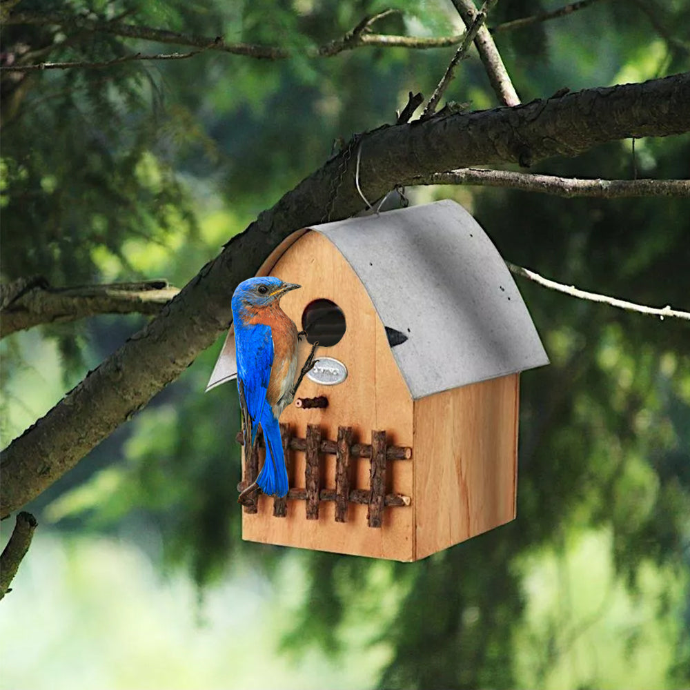 Bird House with Zinc Roof