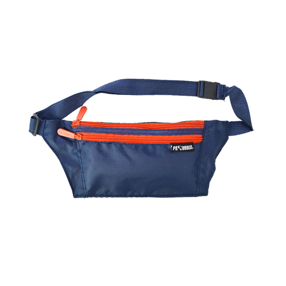 Travel Waist Belt - Moon-Bag with 2 Pockets & Adjustable Strap