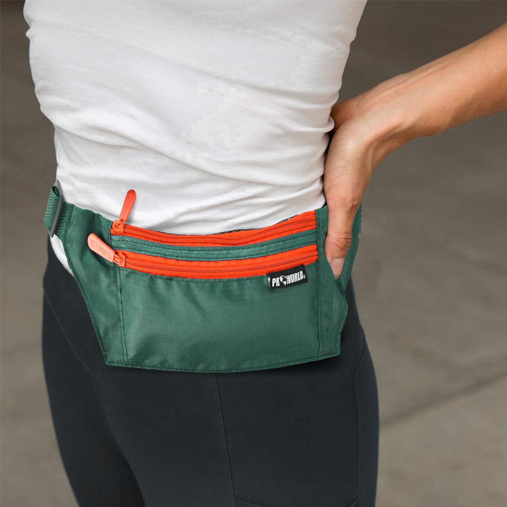 Travel Waist Belt - Moon-Bag with 2 Pockets & Adjustable Strap