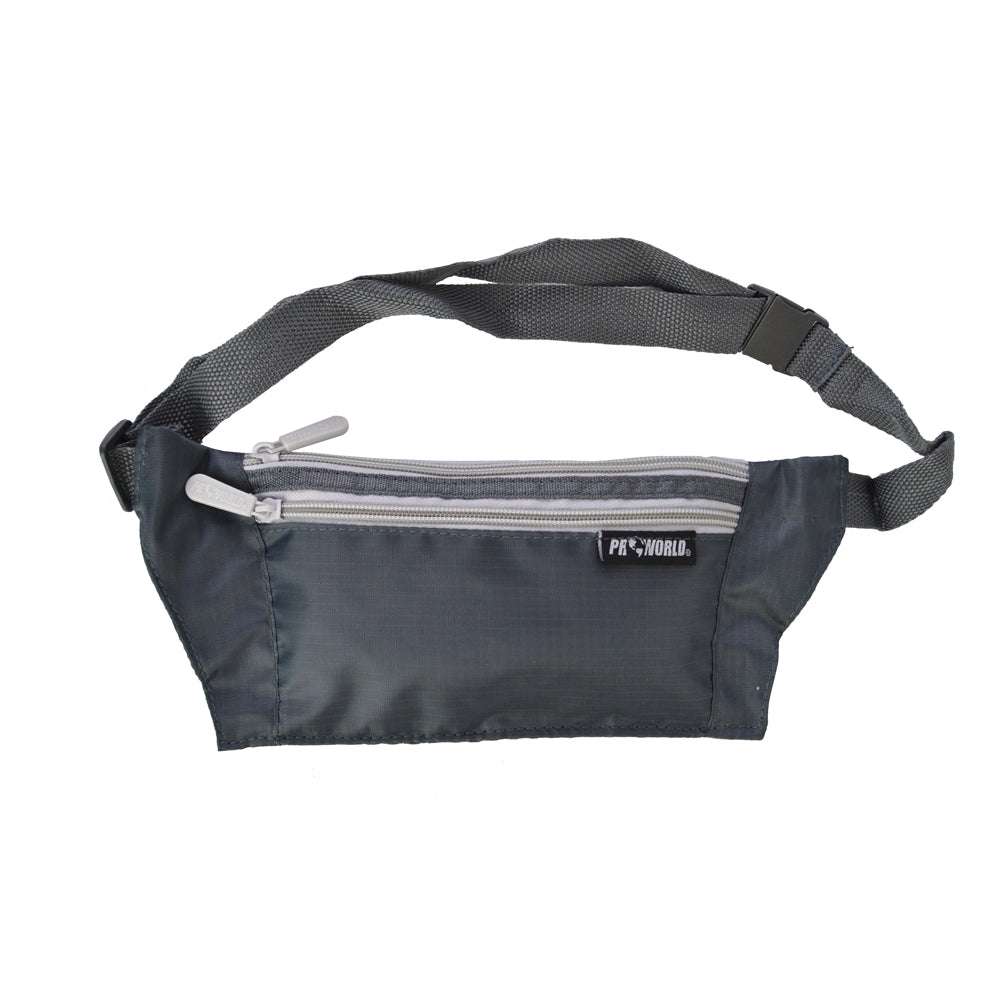 Travel Waist Belt - Moon-Bag with 2 Pockets & Adjustable Strap