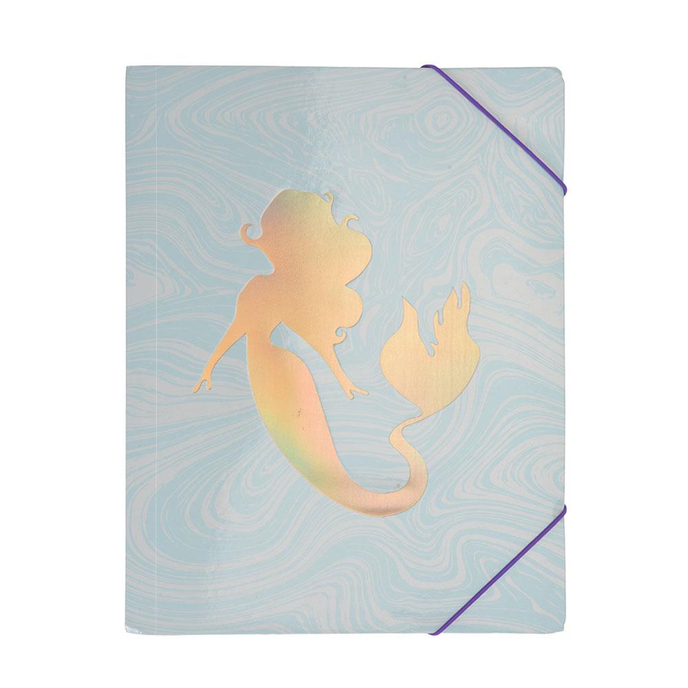 Document Folder With Elastic Band - Mermaid