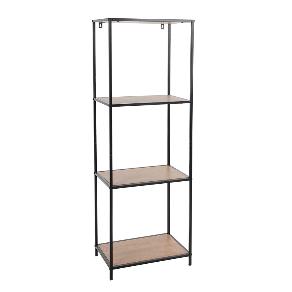 Standing Wall Rack Bookshelf with 4 Shelves