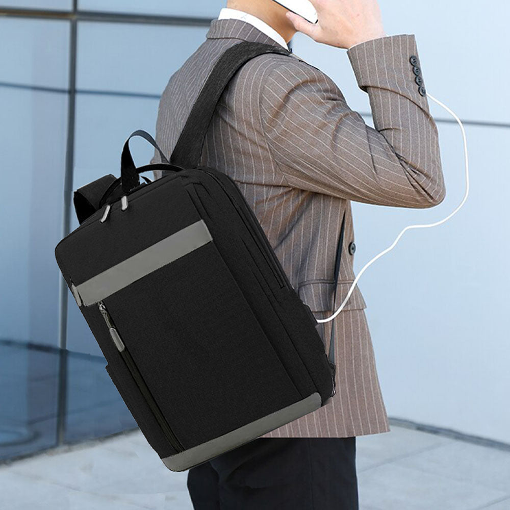 Tech Laptop Backpack with USB Charging Port