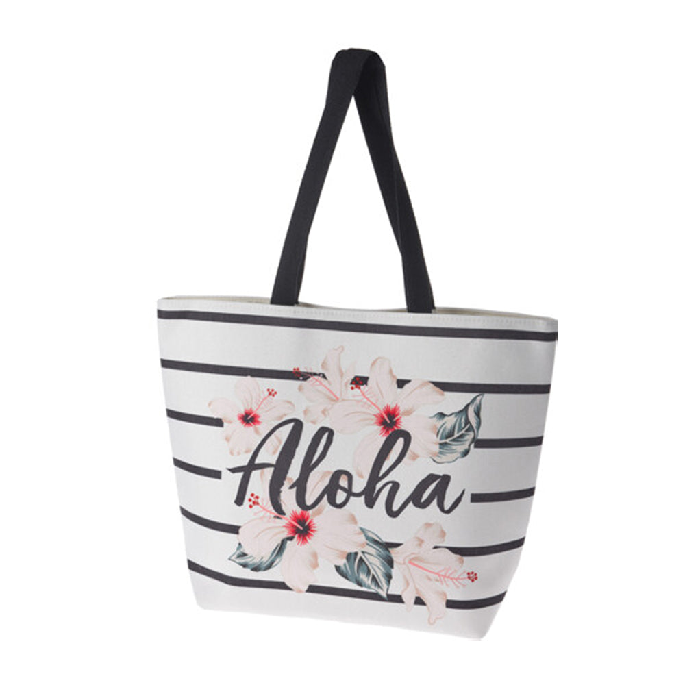 Strandtasche mit Aloha-Print und Blumenmuster